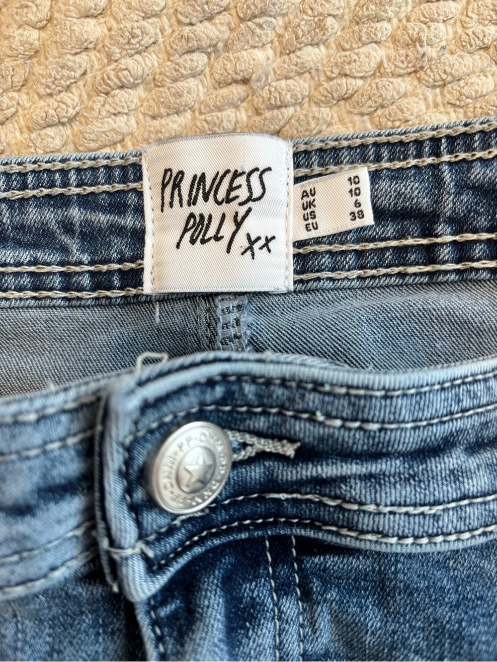 Princess Polly Blue Denim Cargo Mini Skirt - Picture 5 of 8